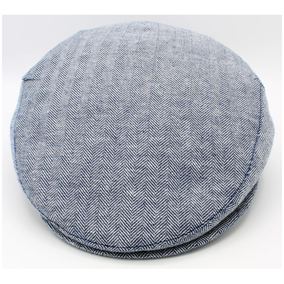 Casquette Plate Udine Coton & Lin bleue - Traclet