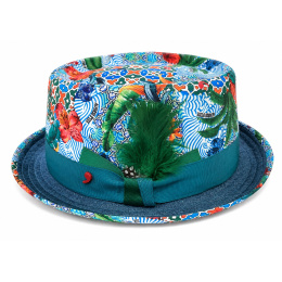 Porkpie Tropical Cotton Hat - Traclet