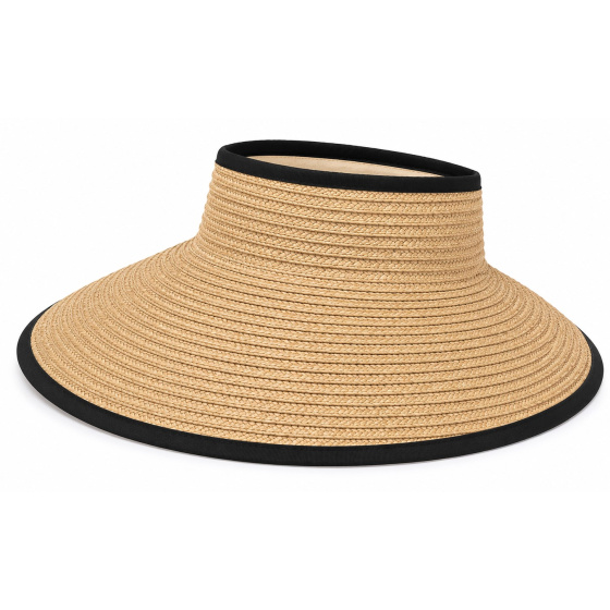 Large Brim Visor Florence Raffia - Traclet