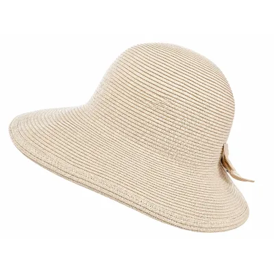 Chapeau Tessuto Nœud Beige - Traclet  réf 218009 chapellerie traclet