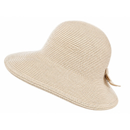 Tessuto Hat with Beige Bow