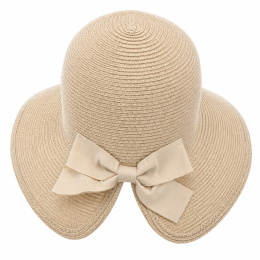 Chapeau Tessuto Nœud Beige - Traclet