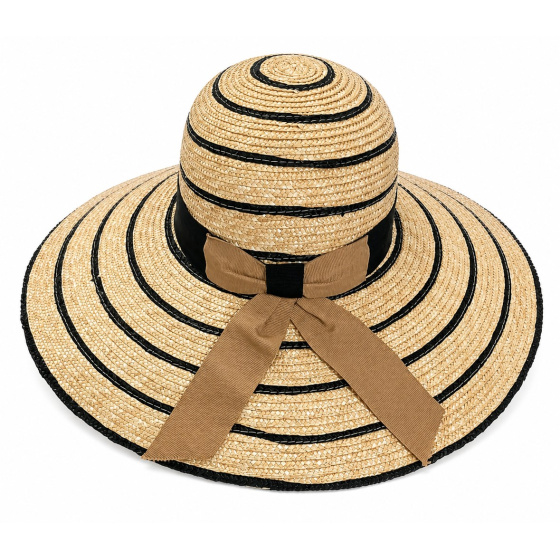 Epices Wide Brim Straw Sun Hat - Traclet
