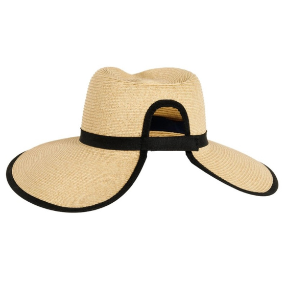 copy of Large Brim Visor Florence Raffia - Traclet