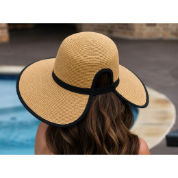 copy of Large Brim Visor Florence Raffia - Traclet