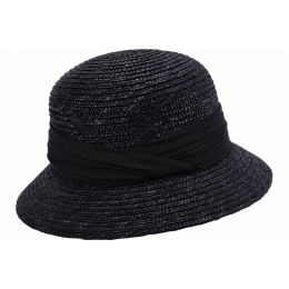 Straw cloche hat