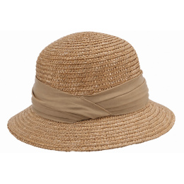Chapeau Cloche Calvi Paille Sand - Seeberger