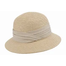 Calvi Straw Cloche Hat - Seeberger Reference : 23683| Chapellerie Traclet