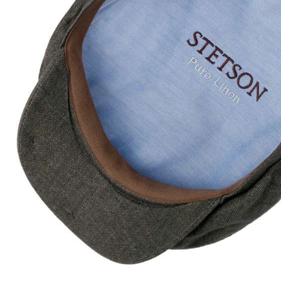 Stetson Brooklin Queens Linen Chevron Olive Cap