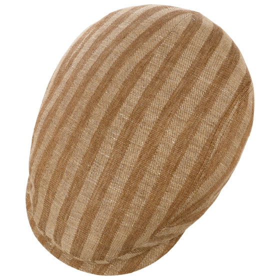 Ligurie Linen & Wool Beige Flat Cap - Stetson