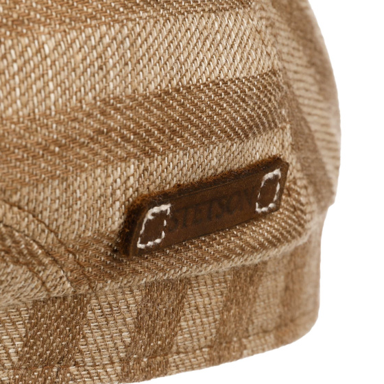 Casquette Plate Ligurie Lin & Laine Beige - Stetson