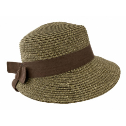 Casquette Brescia Paille Papier Marron - Marone