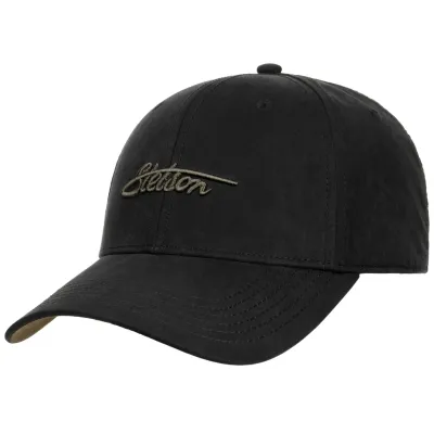 Varèse Waxed UPF 40+ Black Baseball Cap - Stetson Reference: 23696 - Traclet hat shop