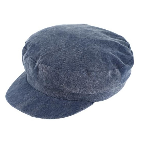 Chantepie Navy Blue Cotton Marine Cap - Traclet