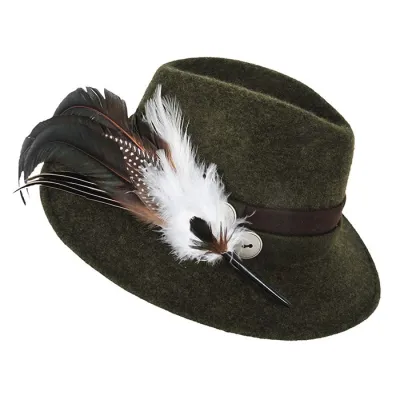 Prestigious Traveller Hat Wool Olive - Traclet Reference: 12143 | Traclet Millinery