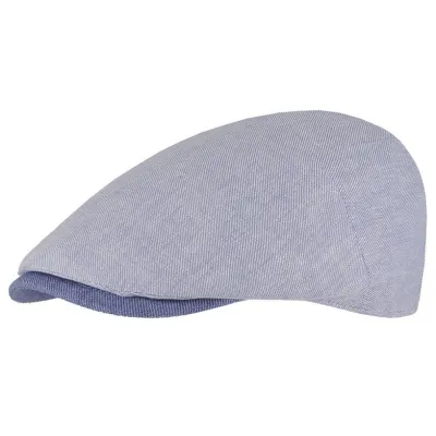 Casquette Plate Evora Bleue Lin & Coton - Traclet