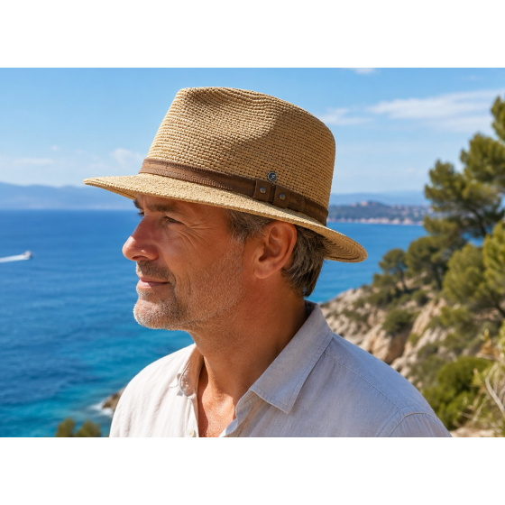 Monsaraz Raffia Traveller Hat - Fléchet