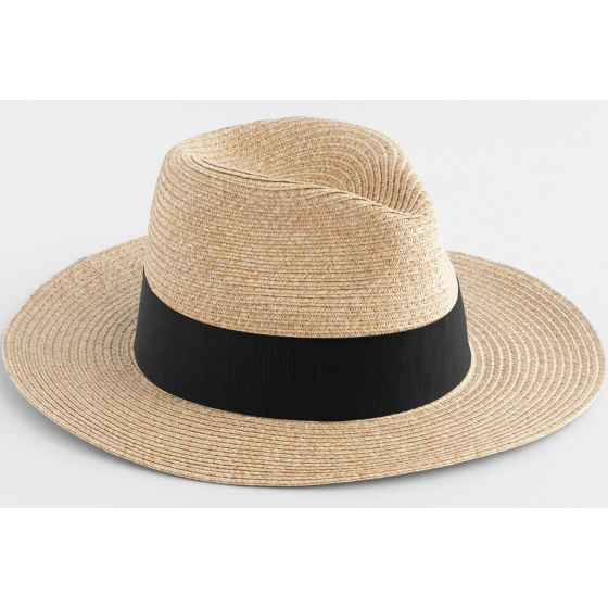 Chapeau Traveller Videle Paille Papier Camel - Traclet