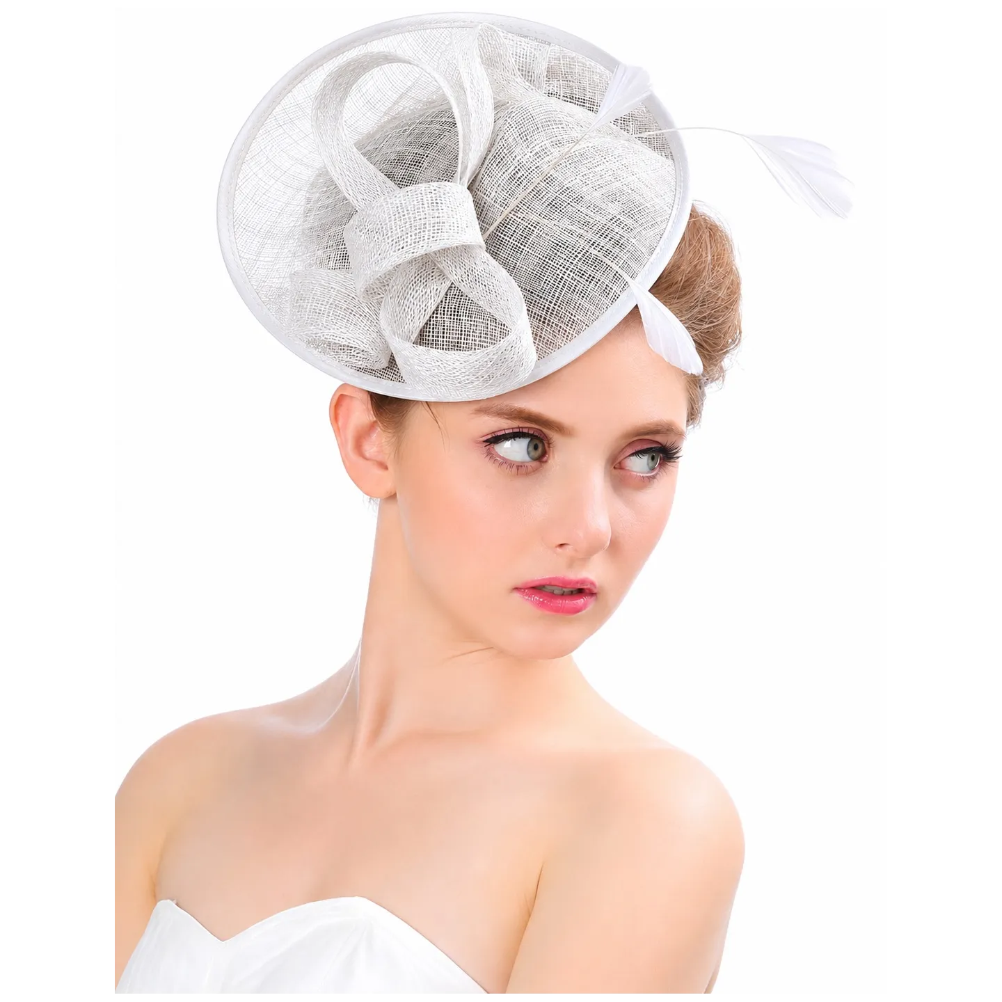 Éléna Clip-On Ceremony Hat - Traclet Reference: 23726 | Chapellerie Traclet