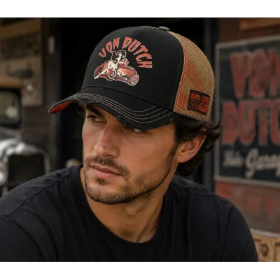 Casquette Baseball Vintage Pin-Up Rider - Von Dutch  Reference : 23731| Chapellerie Traclet