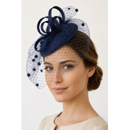 Chapeau De Cérémonie Haná Marine - Traclet