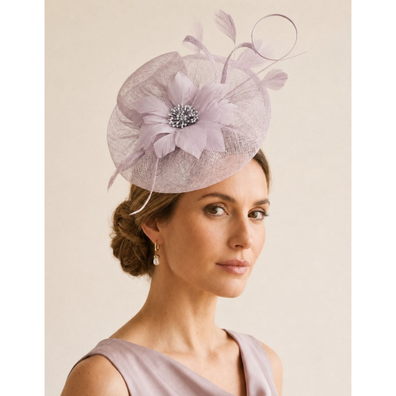 Chapeau De Cérémonie Zita Gris Perle - Traclet