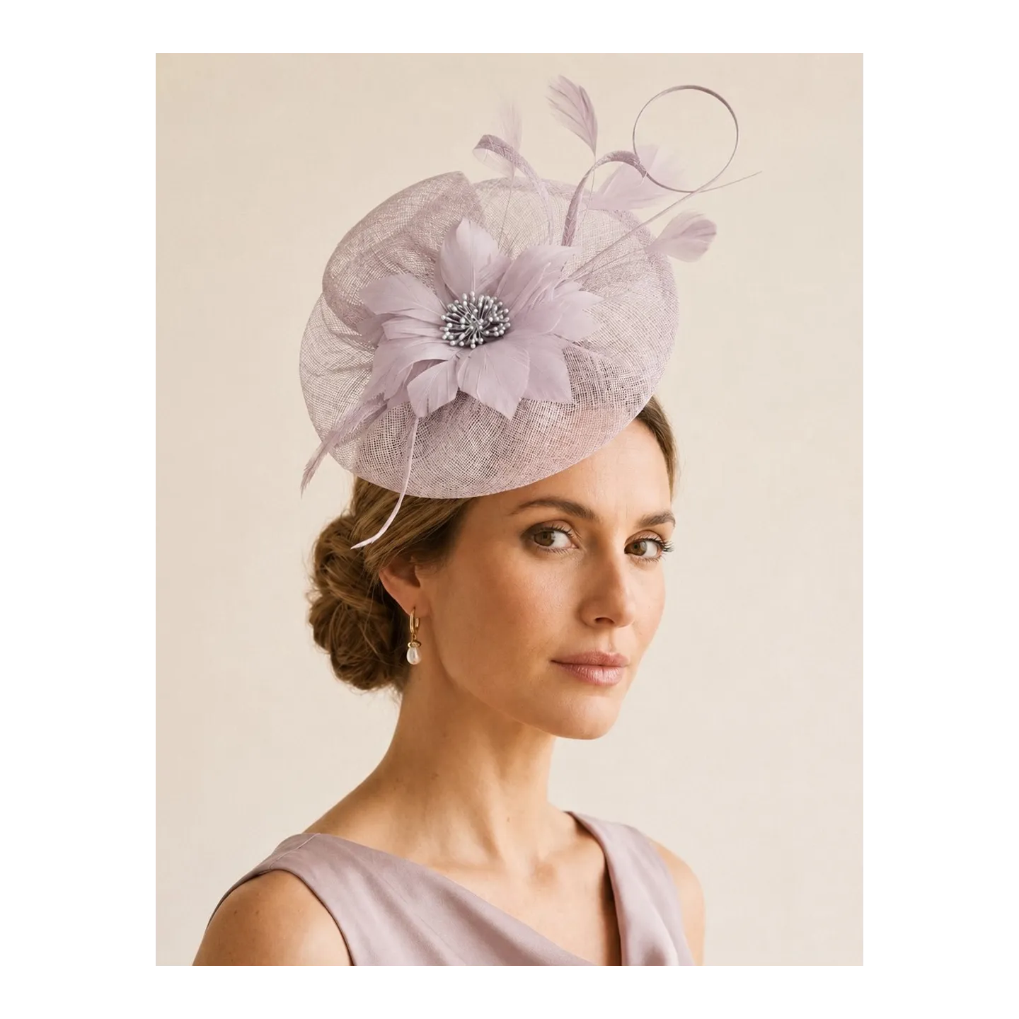 Chapeau De Cérémonie Zita Gris Perle - Traclet