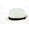 Chapeau Trilby Scapello Paille Papier Blanc- Traclet Reference : 23734| Chapellerie Traclet