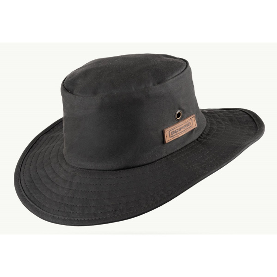 Rain Traveller Hat Le Jack Cotton Black - Scippis - Traclet