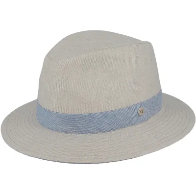 Fedora Hat Aaron Linen Beige UPF 40+ - Flechet Reference: 23737| Chapellerie Traclet