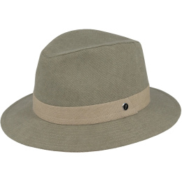 Fedora Hat Garibaldi Cotton Khaki - Flechet