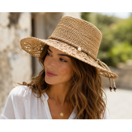 Chapeau Traveller Bohème Perla Raphia - Traclet