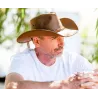 Chapeau Traveller Hollywood Cuir Camel - American Hat Makers