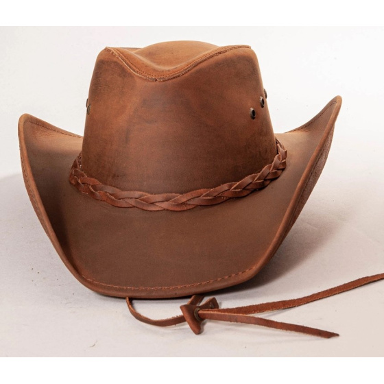 Hollywood Traveller Camel Leather Hat - American Hat Makers