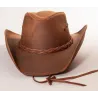 Hollywood Traveller Camel Leather Hat - American Hat Makers Reference: 23748| Chapellerie Traclet