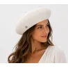 Audrey White Paper Straw Beret - Traclet Reference: 23749 | Chapellerie Traclet