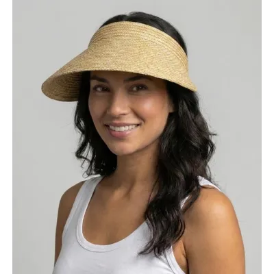 natural straw visor cap Reference: 3782 | Chapellerie Traclet