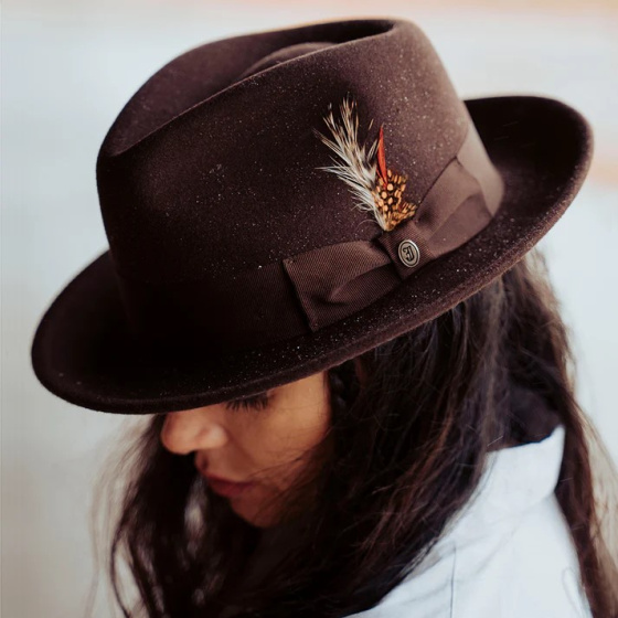Fedora Windsor Feutre Marron - Traclet