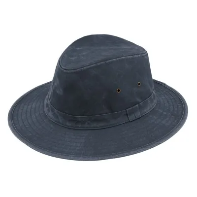 Chapeau Safari Darwin Coton Marine Délavé UPF 50+ - Traclet