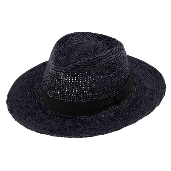 Traveller Dolphy Black Straw Hat - Traclet