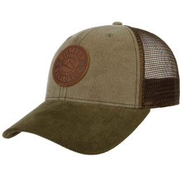 Leather Patch Olive Baseball Cap - Stetson