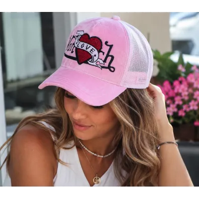 Baseball Cap Sweet Heart Rose - Von Dutch Reference: 23830| Chapellerie Traclet