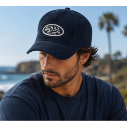 Baseball Cap California Corduroy Navy - Von Dutch