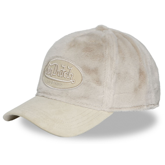 Casquette Baseball Snow Corduroy Crème - Von Dutch