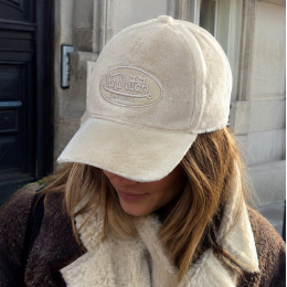 Casquette Baseball Snow Corduroy Crème - Von Dutch