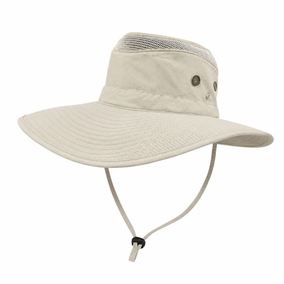 Chapeau Grand Bord ups 50+ Traveller Outdoor Bello Beige Sable - Aussie Apparel