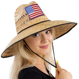 Chapeau sauveteur Arizona Paille Brim USA