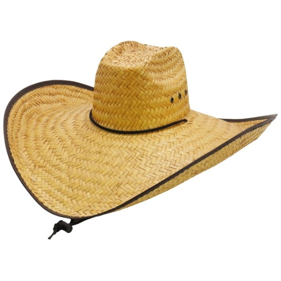 Nashville Extra Large Brim Straw Lifeguard Hat