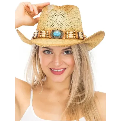 Chapeau Cowboy Colorado Paille Naturel - Traclet