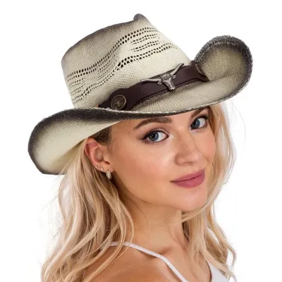 Chapeau Cowboy Texas Ranch Paille - Traclet